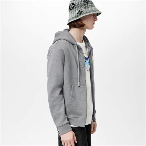 lv hoodie ioffer|Embroidered Zipped Jersey Hoodie .